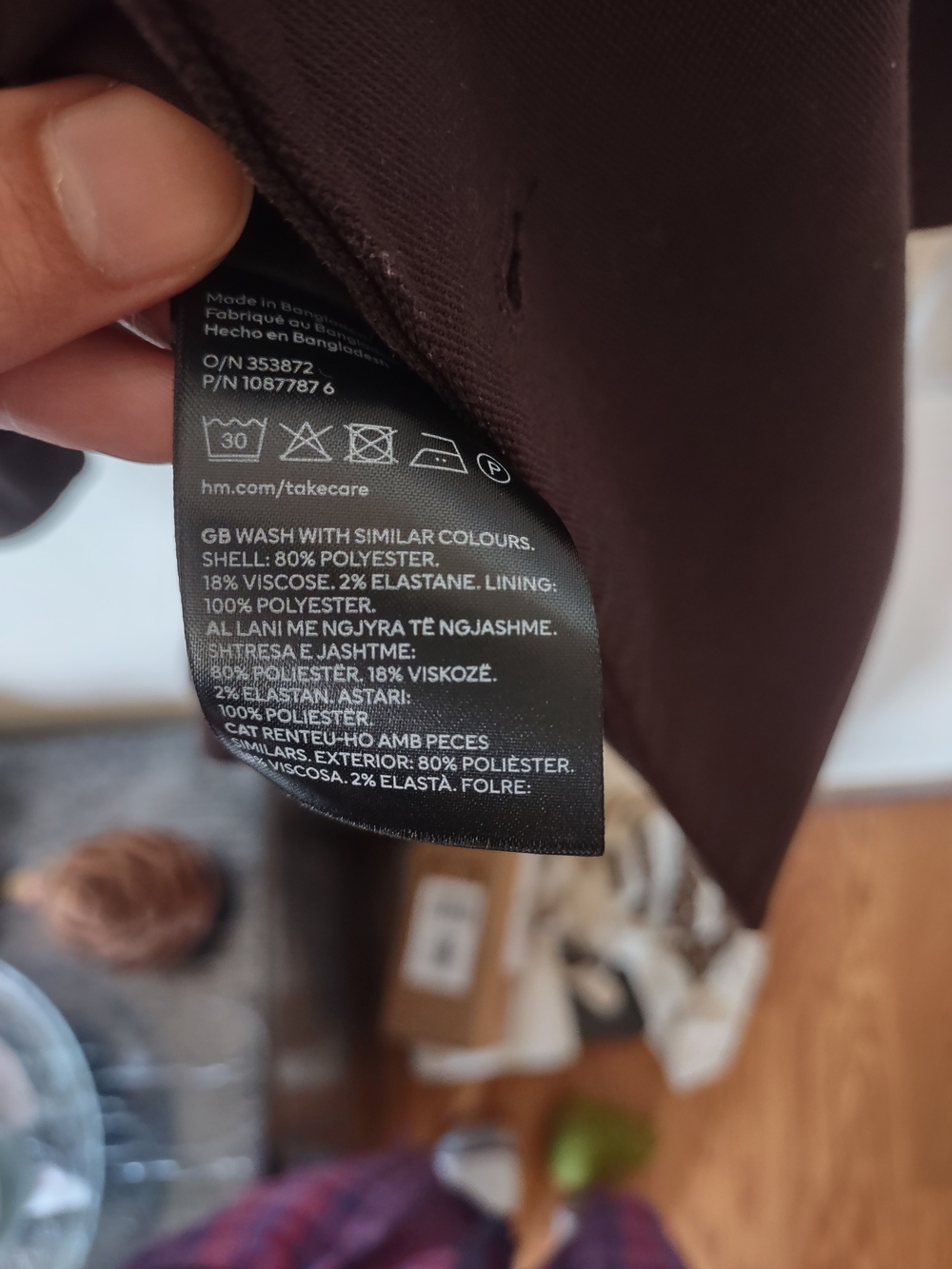 H&M Women's Dark Brown Open-Front Blazer Jacket - Picture 5 of 8